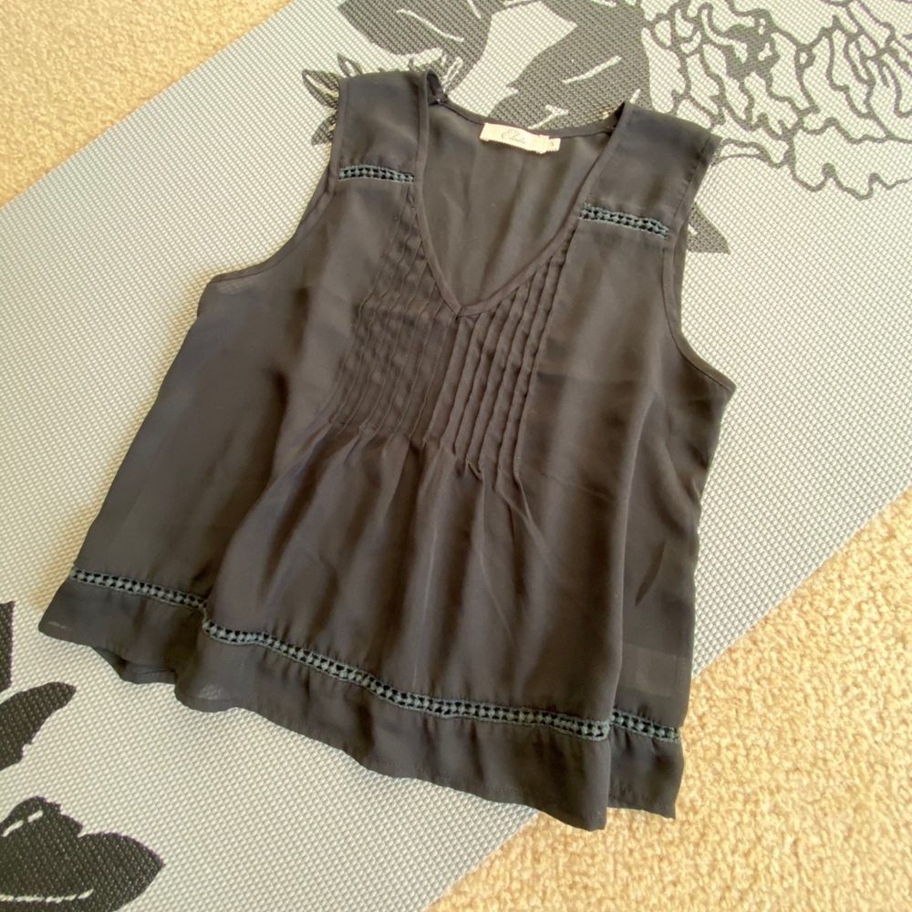 Sleeveless Chiffon Top